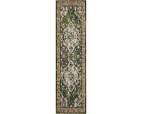 Safavieh Tapijtloper Milà | Groen | Polypropyleen | 60x240 cm