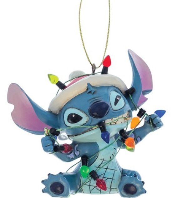 Lilo & Stitch Enesco Stitch Gevangen in Kerstlichtjes Ornament