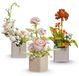 Kit de construction fleurs - Modèle de fleurs en briques de construction - Roses tulipes tournesols - 3 fleurs - ABS