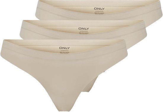 ONLY ONLTRACY BONDED THONG 3-PACK NOOS ACC Dames Shapewear
