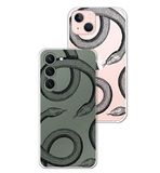 Flexibele Samsung Flexibele beschermhoes, glanzend, compatibel met Samsung S9, zwarte slangen