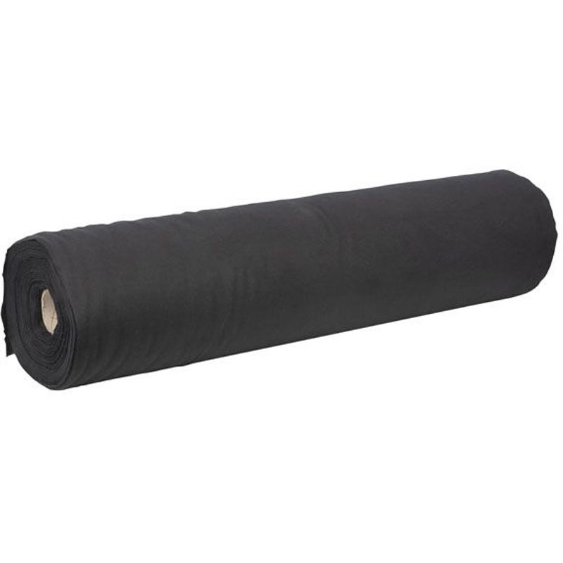Showtec Deko-Molton 60m x 80cm rol, zwart