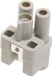 Harting 09120022651 Insert à broches Han® Q 2 + PE Connexion à vis axiale 1 pièce(s)