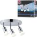 Paulmann Projecteur Carolina IP44 GU10 230V max. 3x10W dimmable Chrome