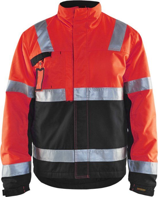 Blåkläder Winterjas High Vis Rood/Zwart Maat S