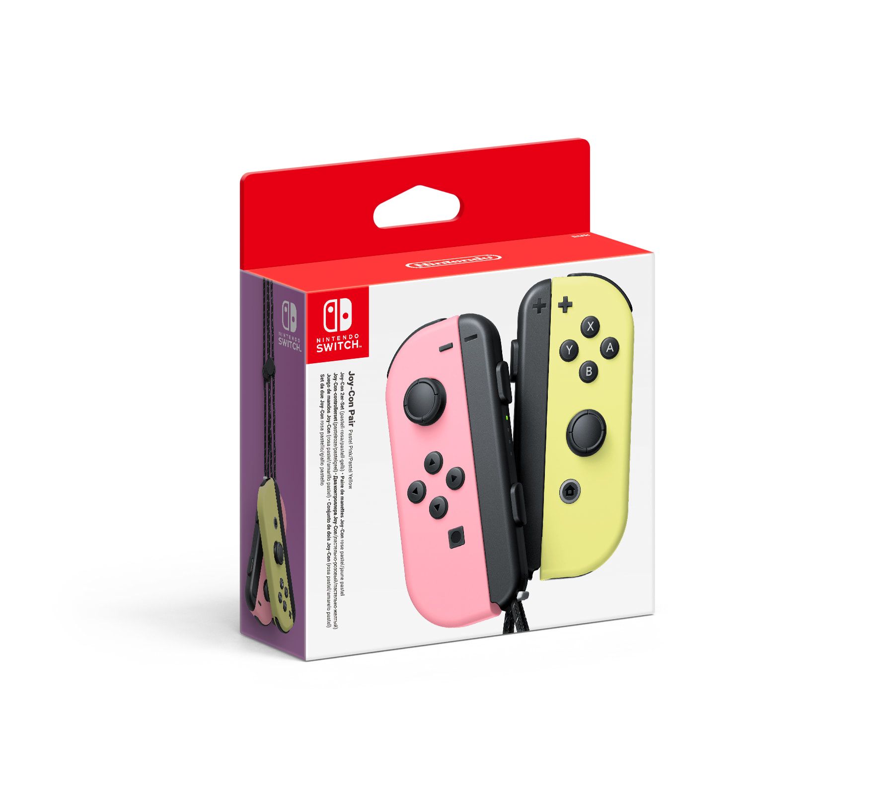 Nintendo Switch Joy-Con Controller - Pastel Roze en Geel
