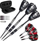Viper Desperado 80% Tungsten Steel Tip Darts met opslag/Travel Case: Death Mark, 24 gram