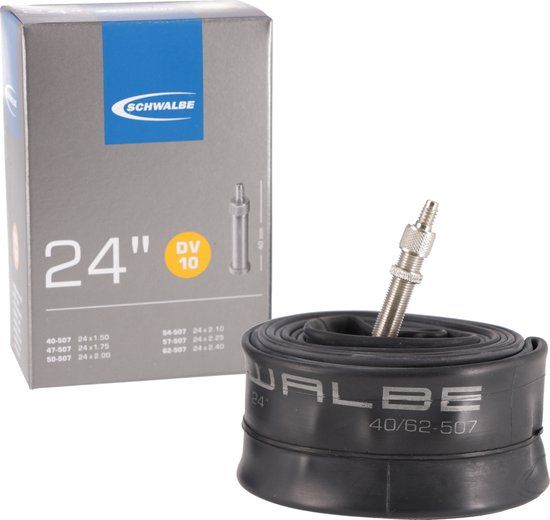 Schwalbe DV10 - Binnenband Fiets - Hollands Ventiel - 40 mm - 24 x 150 - 250