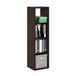 Furinno Cubicle open rug decoratieve verticle kubus opbergorganizer, 4-kubus, donker eiken