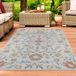 Teppichhome24 Buitenkleed met bloemenprint, crème, 80 x 150 cm