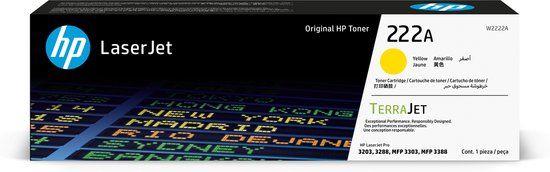 HP 222A originele gele LaserJet-tonercartridge