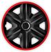 Wieldoppen FAST LUX Wieldoppen caps rood 14 inch set van 4