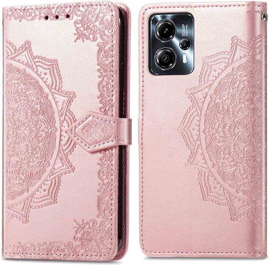iMoshion Mandala Book Case - Motorola Moto G23 / Moto G13 - Rosé Goud
