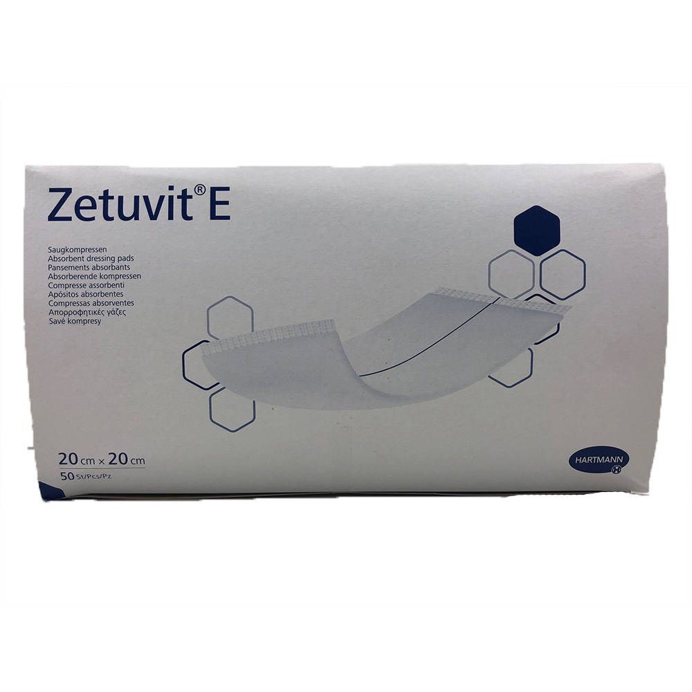 Hartmann Zetuvit-E Niet Steriel 20x20cm 50 stuks