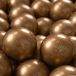 KiddyMoon 300 stuks ∅ 7 cm speelballen voor ballenbad voor kinderen en baby's, kleurrijke plastic ballen, gemaakt in de EU, goudkleurig