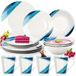 Service de table - Porcelaine - 16 pièces - Blanc
