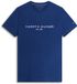 Tommy Hilfiger Heren T-shirt L Gerecycled Katoen Ronde Hals Korte Mouw Casual Marineblauw