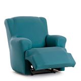 Eysa Bi-elastische bankhoes voor relaxstoel met voeten, kleur: smaragdgroen, Harlem-design