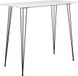 Maison Exclusive Tabouret de bar, blanc, 120x60x105 cm