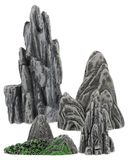 Omgoods - Décoration miniature de rocaille 4 pièces pour micro-paysage