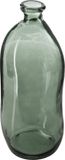 Atmosphera Bloemenvaas Pisa - Organische fles vorm - Groen Transparant - Glas - 36 x 15 cm
