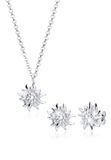 Elli - Sieraden Set - Dames Traditioneel Edelweiss in 925 Sterling Zilver