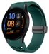 Wigento Samsung Galaxy Watch FE / 6 / 5 / 4 40mm: siliconen horlogeband met magnetische sluiting, groene kleur