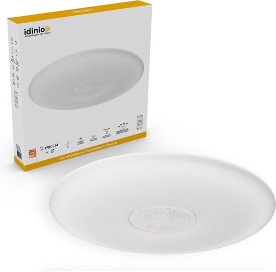 IDINIO WIFI LED Plafondlamp 50 cm - Multicolor - Google Nest / Echo Dot Speaker