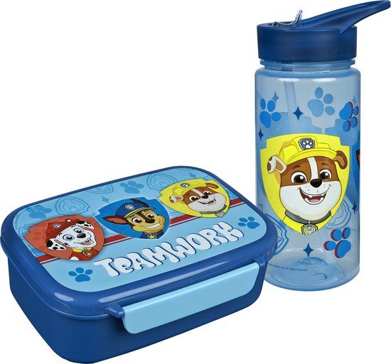 PAW Patrol Undercover Broodtrommel en Drinkfles PAW Patrol