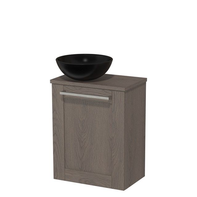 Maxaro Modulo Toiletmeubel - Donkerbruin Eiken - 41 cm