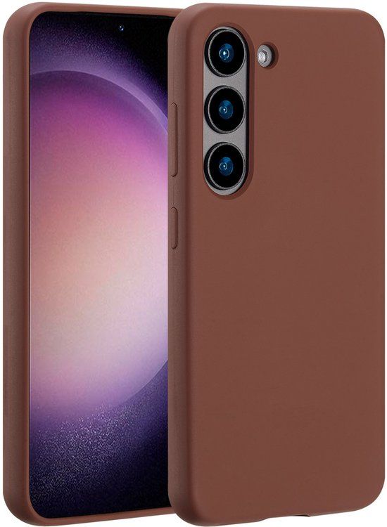 Accezz Liquid Silicone Backcover met MagSafe voor de Samsung Galaxy S23 - New Tea Brown