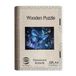 Puzzle en bois, papillon fluorescent, format A4