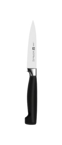Zwilling Four Star Couteau d'office et de garniture - 100 mm - Noir/Inox
