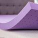 SINWEEK 7,5 cm gel traagschuim matrastopper geventileerd zacht matraskussen, bedtopper, CertiPUR-US gecertificeerd, kingsize formaat, paars