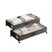 Avilia - Set van 2 opbergdozen van metaal, 50 l, met 360 graden wieltjes, multifunctionele organizer, ruimtebesparend, transparant, stofdicht, ademend voor kleding, wasgoed en schoenen.