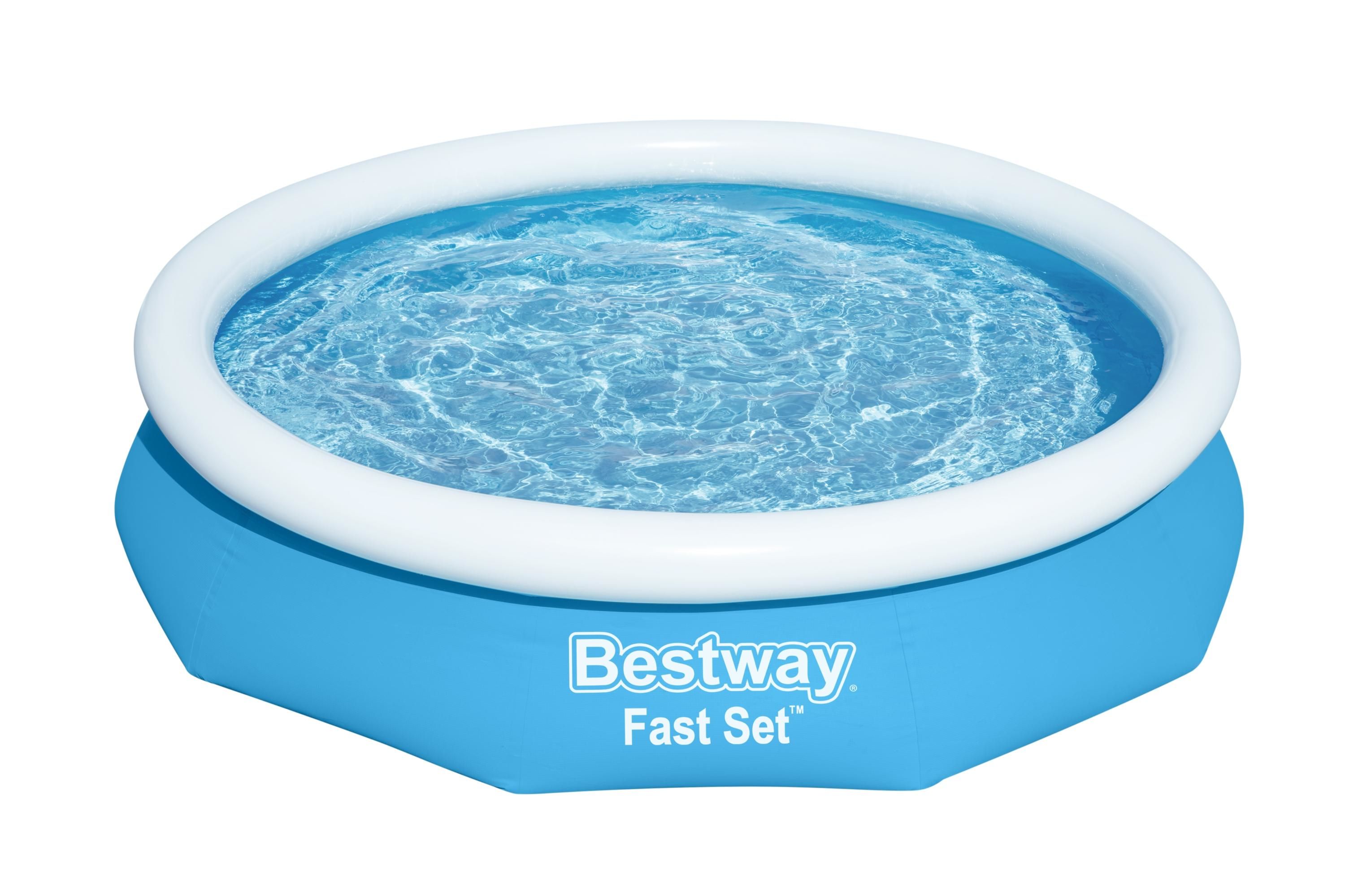 Bestway Fast Set Opblaasbaar Zwembad - 305x66 cm - Rond - Inclusief Filterpomp