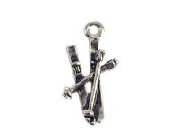 INNSPIRO Hanger van metaal, Nice Charms, Ski 10 x 19 mm, 25 stuks