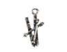 INNSPIRO Hanger van metaal, Nice Charms, Ski 10 x 19 mm, 25 stuks