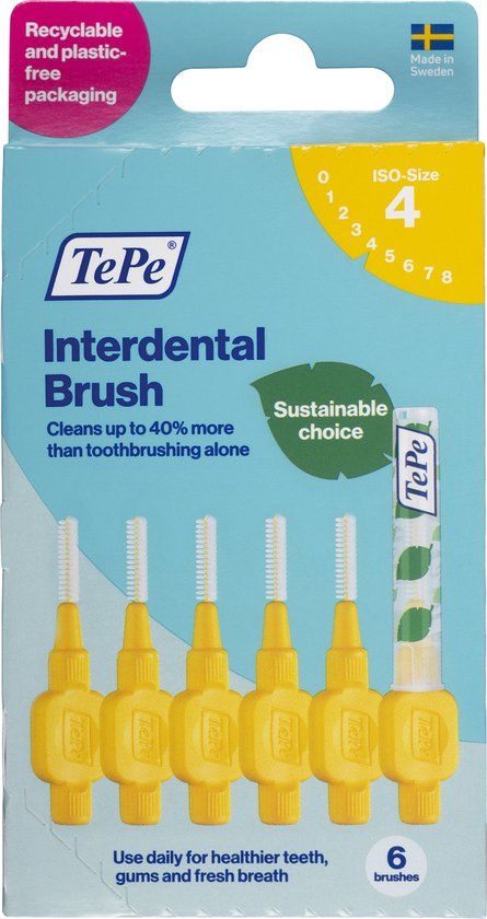 TePe Interdentale Ragers Original Geel 0,7 mm (6 stuks)