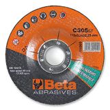 Beta 11069 115X3.2 Doorslijpschijven voor steen en marmer voor slijpmachine, diameter 115 mm, dikte 3,2 mm, gat 22,23 mm