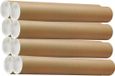 Tube à affiche sans marque - 8x - 650 x 50 mm - brun - carton - avec capuchon blanc