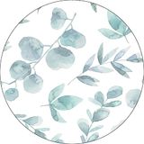 Bonateks Ronde digitaal bedrukte muismat, antislip onderkant, voor kantoor en thuis, diameter: 22 cm