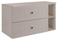 3xE living Meuble sous-vasque 100 cm, 2 tiroirs, cachemire