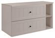 3xE living Meuble sous-vasque 100 cm, 2 tiroirs, cachemire