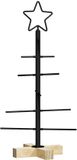 vidaXL Metalen kerstboom zwart 59,5 cm poedergecoat staal