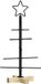 vidaXL Metalen kerstboom zwart 59,5 cm poedergecoat staal