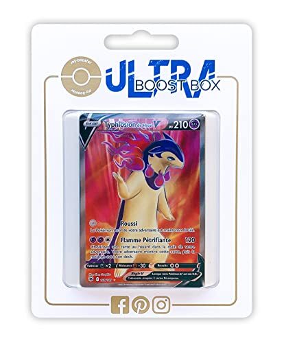 my-booster Typhlosion de Hisui V (Hisuian Typhlosion V) 169/189 Full Art - Ultraboost X Epée et Bouclier 10 Astres Radieux - Doos met 10 Franse Pokemon kaarten