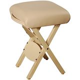 Master Massage Opvouwbare Werkkruk Klapstoel voor Massagetafel Kruk America Merk Crème