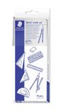 STAEDTLER 557 Geometrieset – 10-delig, metalen etui