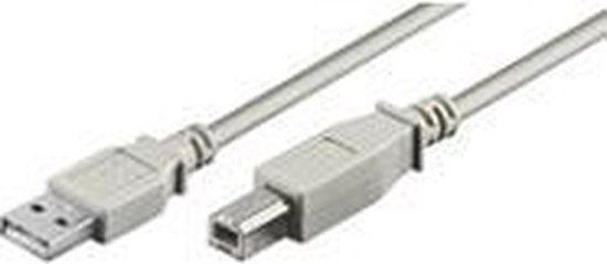 Goobay 68714 USB-kabel - USB type B (M) naar USB (M) - USB 2.0 - 5 m - grijs